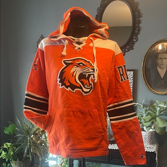 Champion Other - Champion Orange and Black Hoodie